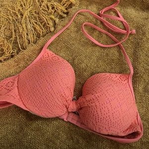 pink bikini top